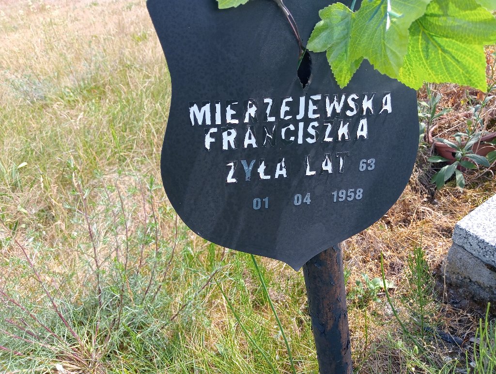 Franciszka Mierzejewska Piski - Grobonet - Wyszukiwarka osób pochowanych